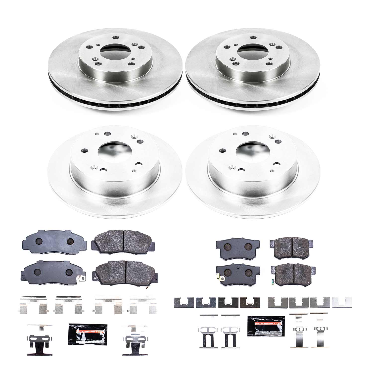 Power Stop TDBK1042 Track Day Front And Rear Brake Kit for 1998-2002 Honda Accord product image