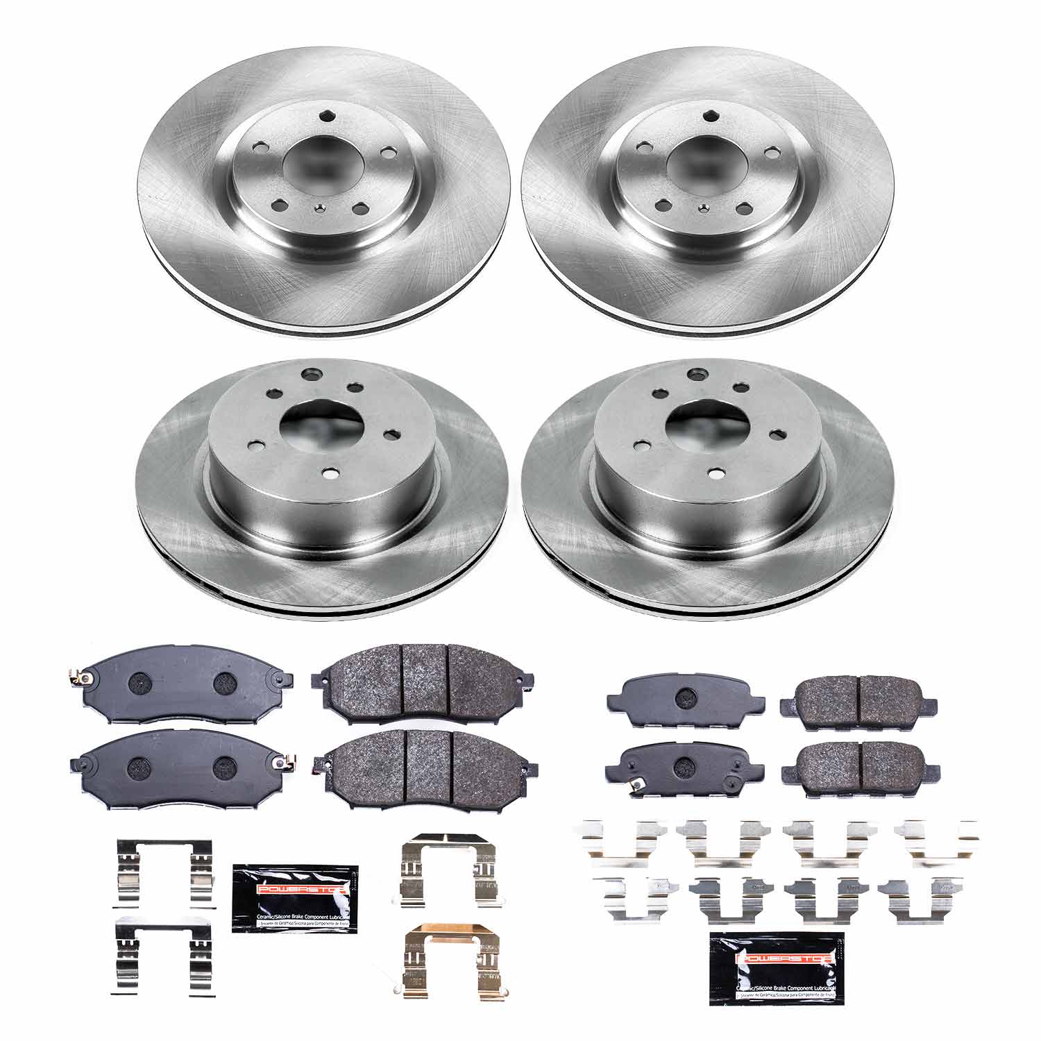 Power Stop TDBK114 Track Day Front And Rear Brake Kit for 2005-2013 Infiniti G25 product image