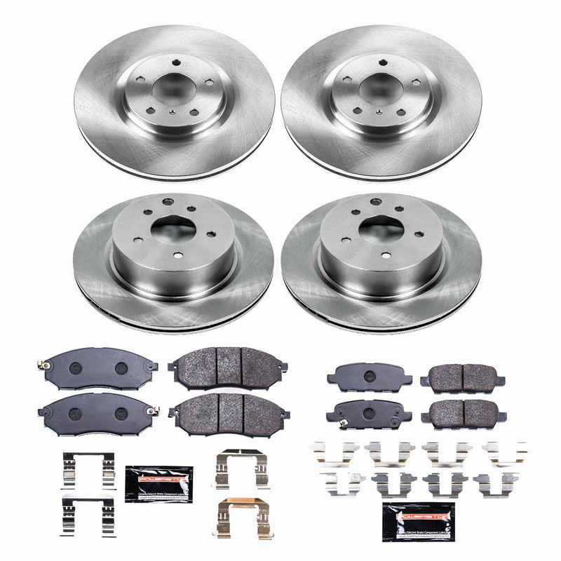 Power Stop TDBK114 Track Day Front And Rear Brake Kit for 2005-2013 Infiniti G25 product image