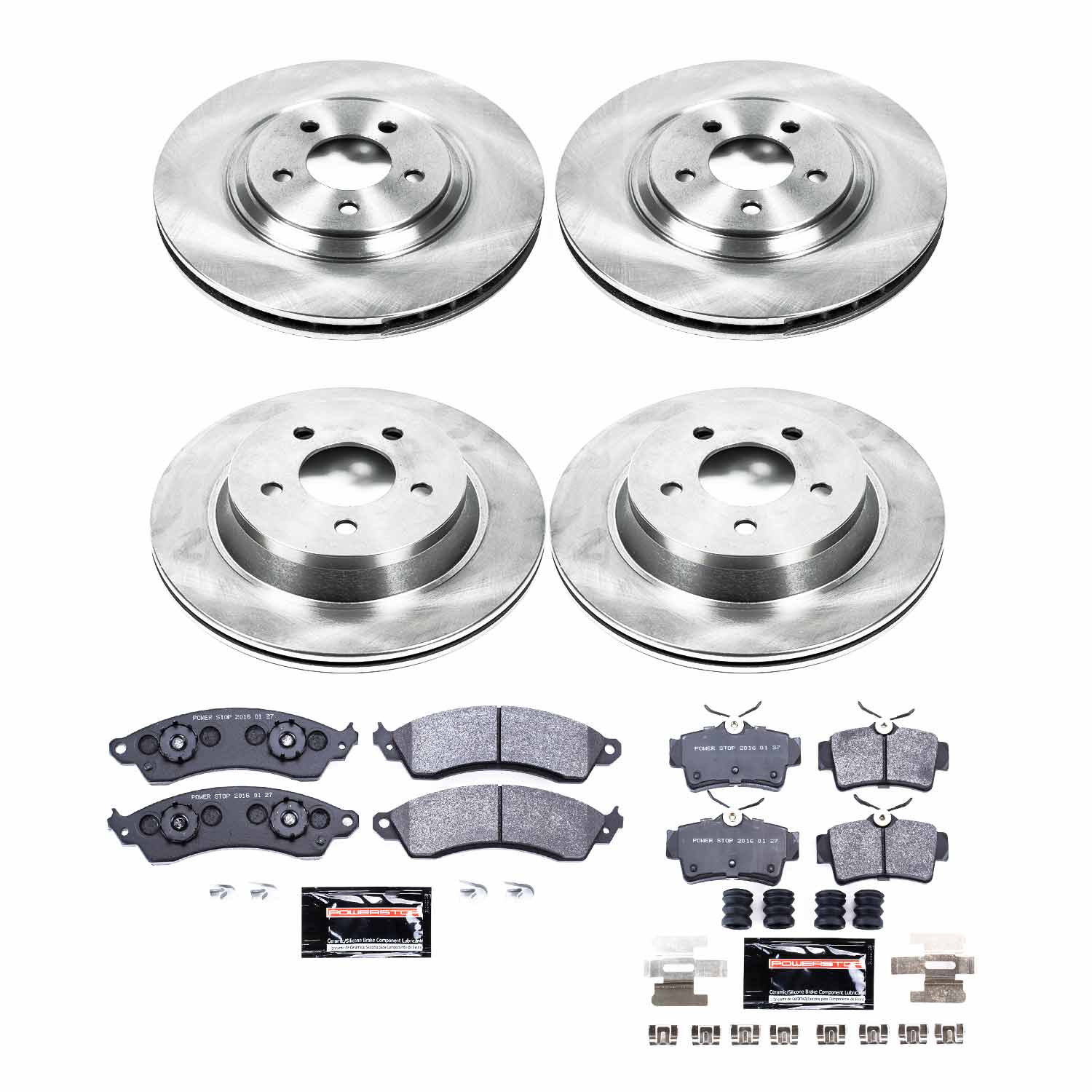 Power Stop TDBK1305 Track Day Front And Rear Brake Kit for 1994-2004 Ford Mustang product image