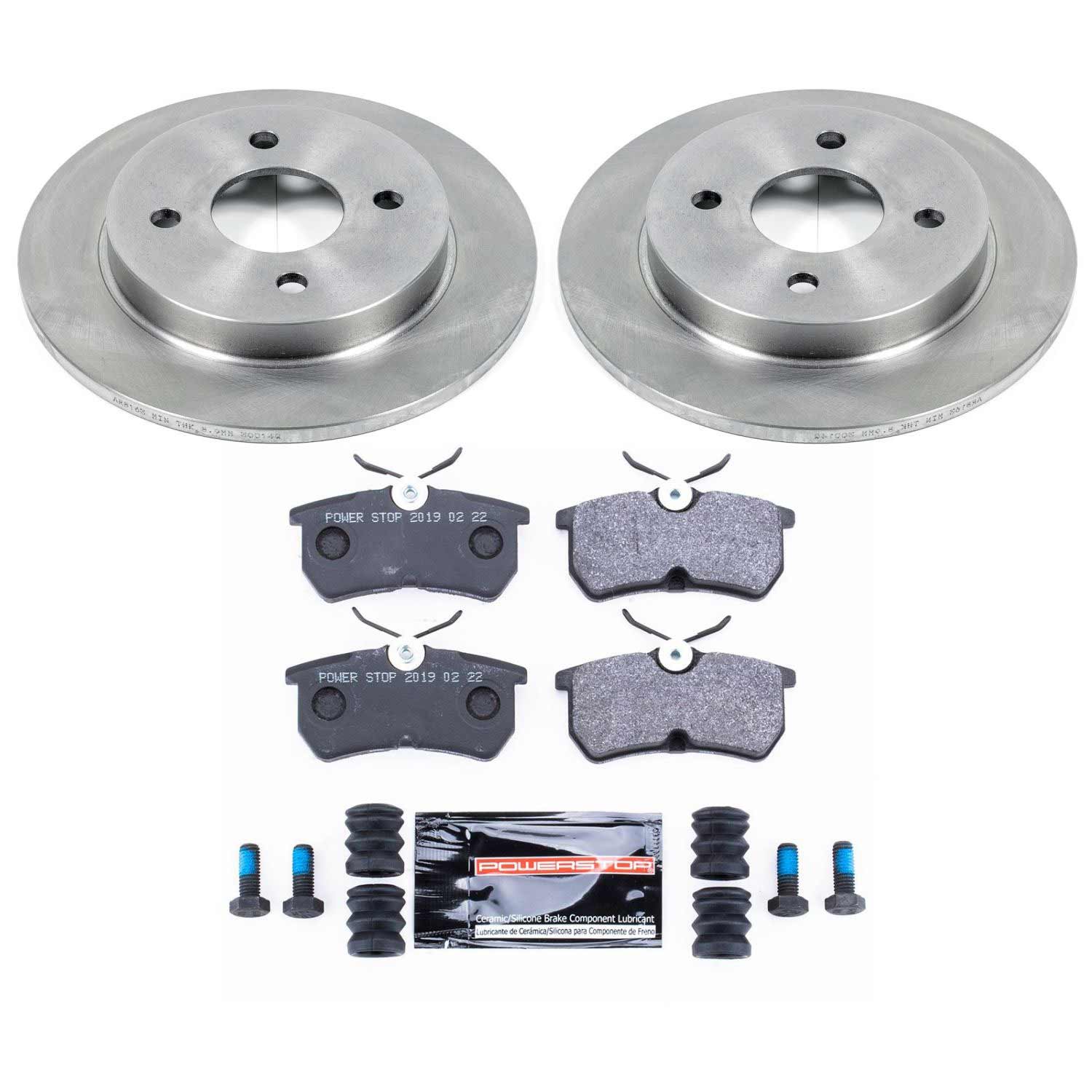 Power Stop TDBK1363 Track Day Rear Brake Kit for 2014-2019 Ford Fiesta Rear Disc product image