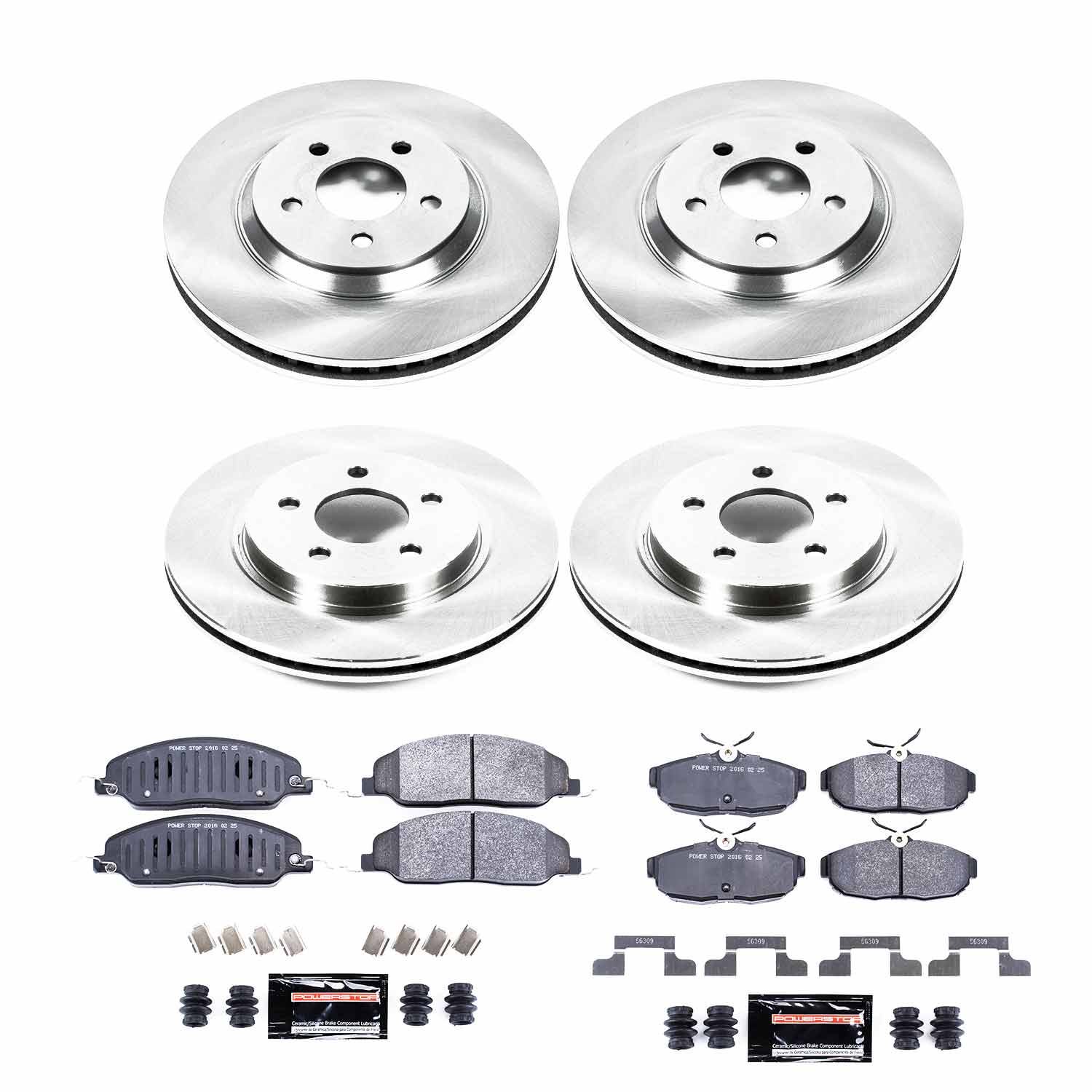 Power Stop TDBK1381 Track Day Front And Rear Brake Kit for 2005-2010 Ford Mustang product image