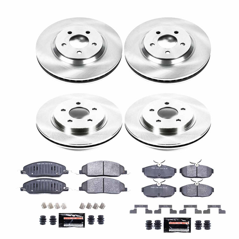 Power Stop TDBK1381 Track Day Front And Rear Brake Kit for 2005-2010 Ford Mustang product image