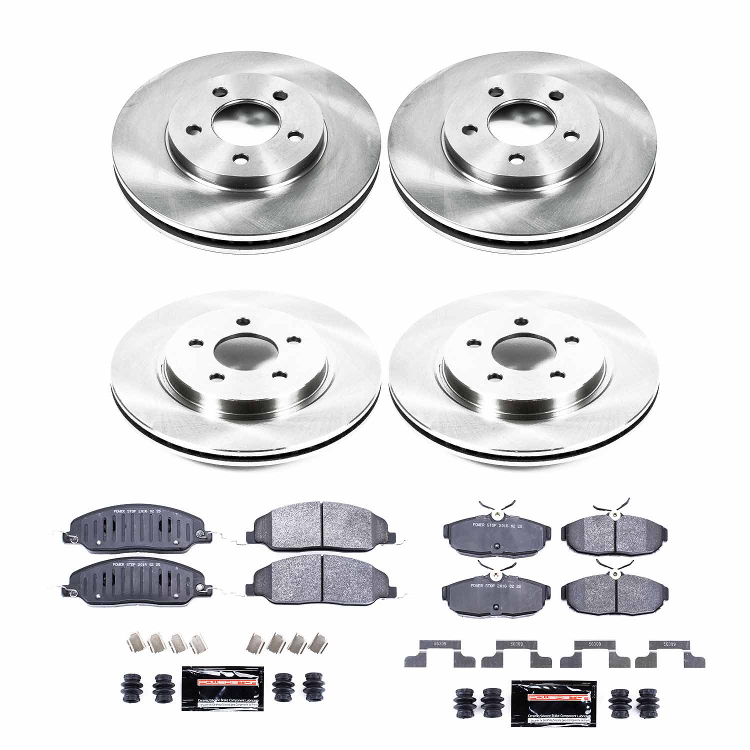 Power Stop TDBK1383 Track Day Front And Rear Brake Kit for 2005-2010 Ford Mustang product image