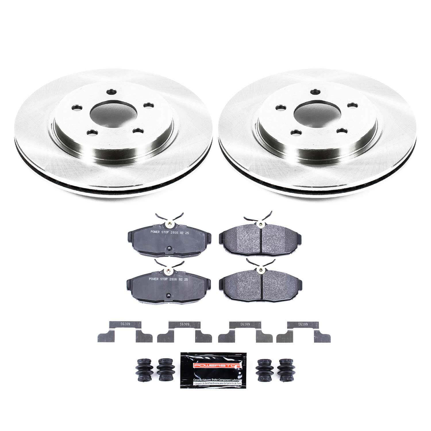 Power Stop TDBK1384 Track Day Rear Brake Kit for 2005-2011 Ford Mustang product image