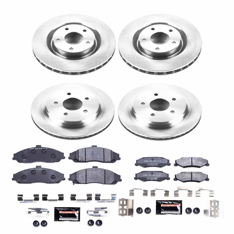 Power Stop TDBK1418 Track Day Front And Rear Brake Kit for 2005-2013 Cadillac Xlr product image