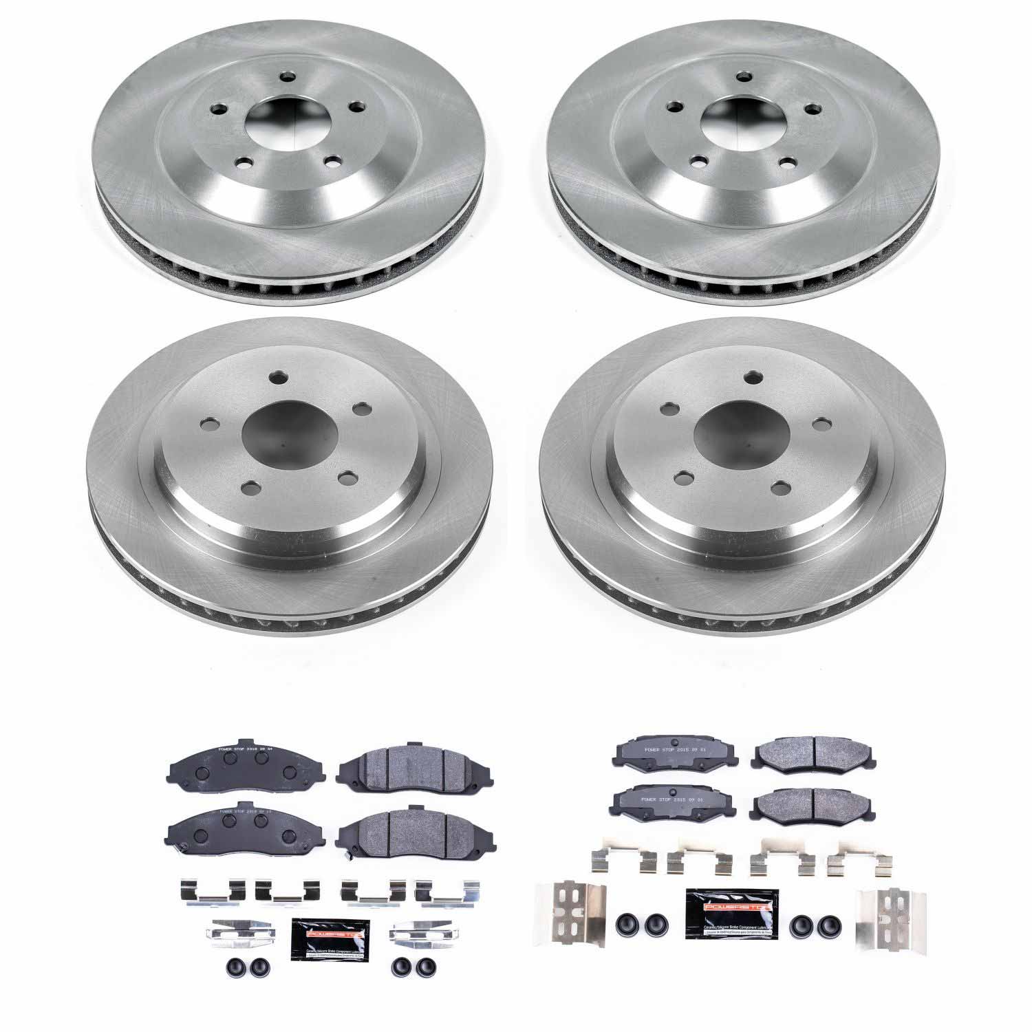 Power Stop TDBK1560 Track Day Front And Rear Brake Kit for 1997-2009 Cadillac Xlr product image