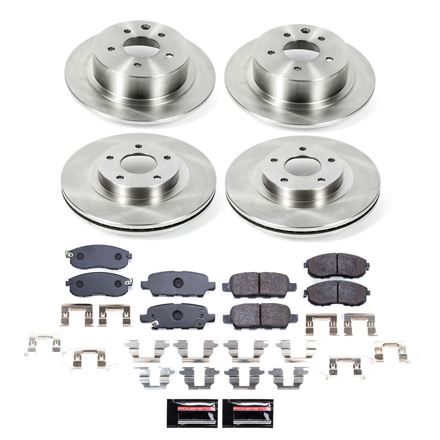 Power Stop TDBK2283 - Front And Rear Track Day Pad And Rotor Kit vehicle fitment brake part