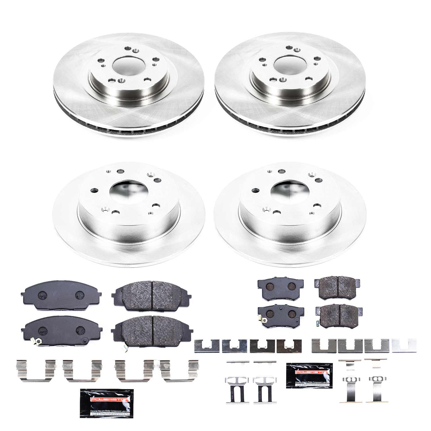 Power Stop TDBK2441 Track Day Front And Rear Brake Kit for 2002-2006 Acura Rsx product image