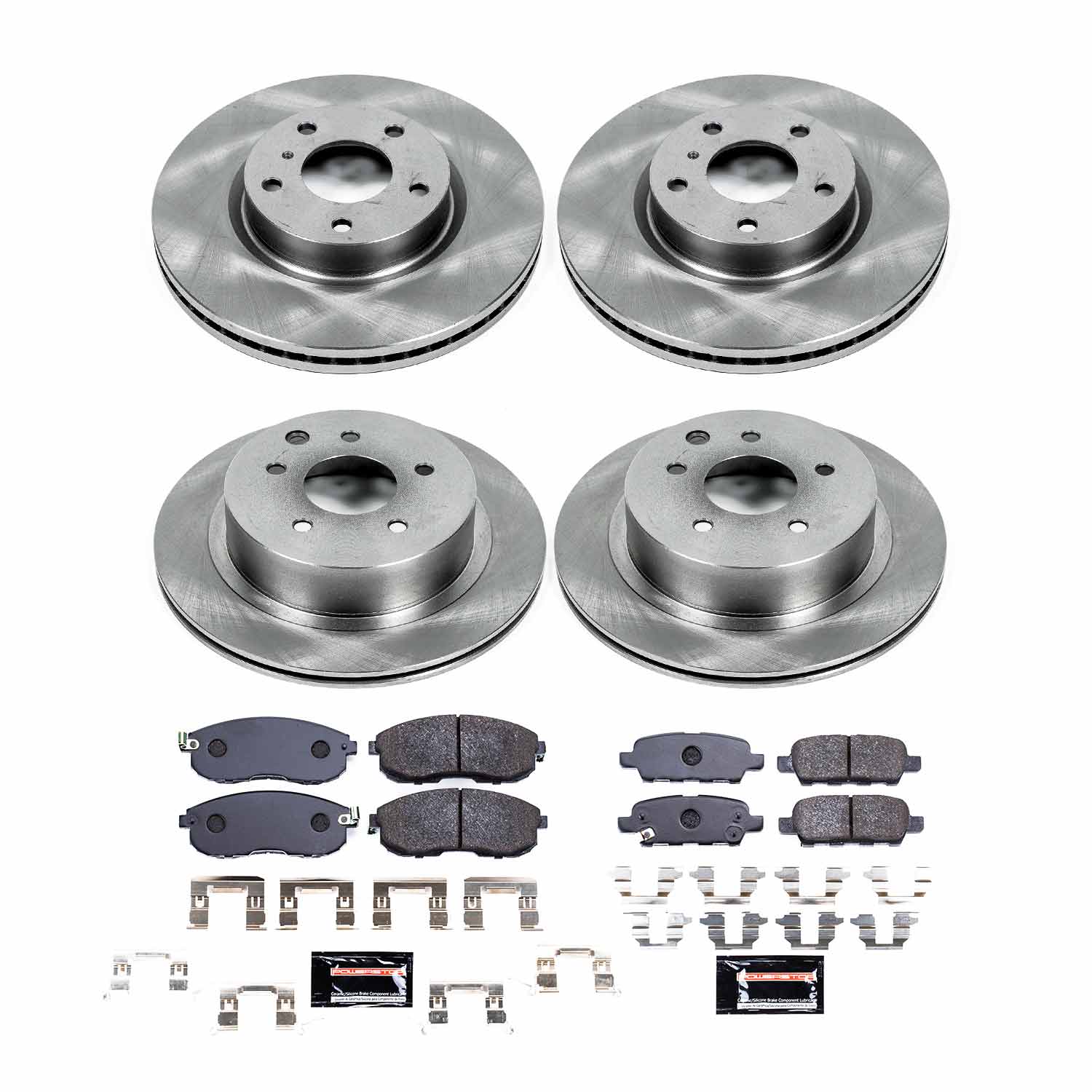 Power Stop TDBK2710 Track Day Front And Rear Brake Kit for 2003-2005 Infiniti G35 product image