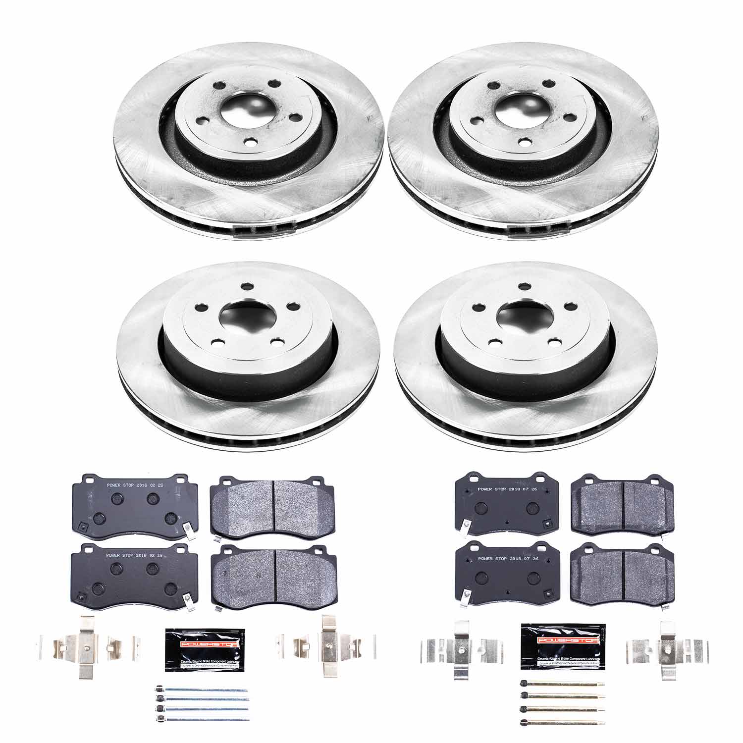 Power Stop TDBK2876 Track Day Front And Rear Brake Kit for 2006-2010 Jeep Grand Cherokee product image