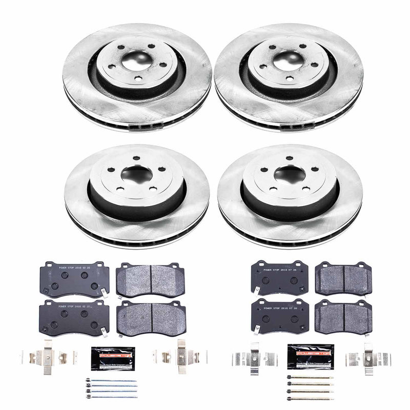 Power Stop TDBK2876 Track Day Front And Rear Brake Kit for 2006-2010 Jeep Grand Cherokee product image