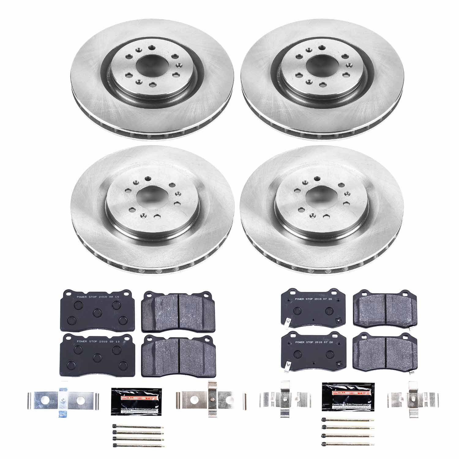 Power Stop TDBK2881 Track Day Front And Rear Brake Kit for 2004-2011 Cadillac Cts product image