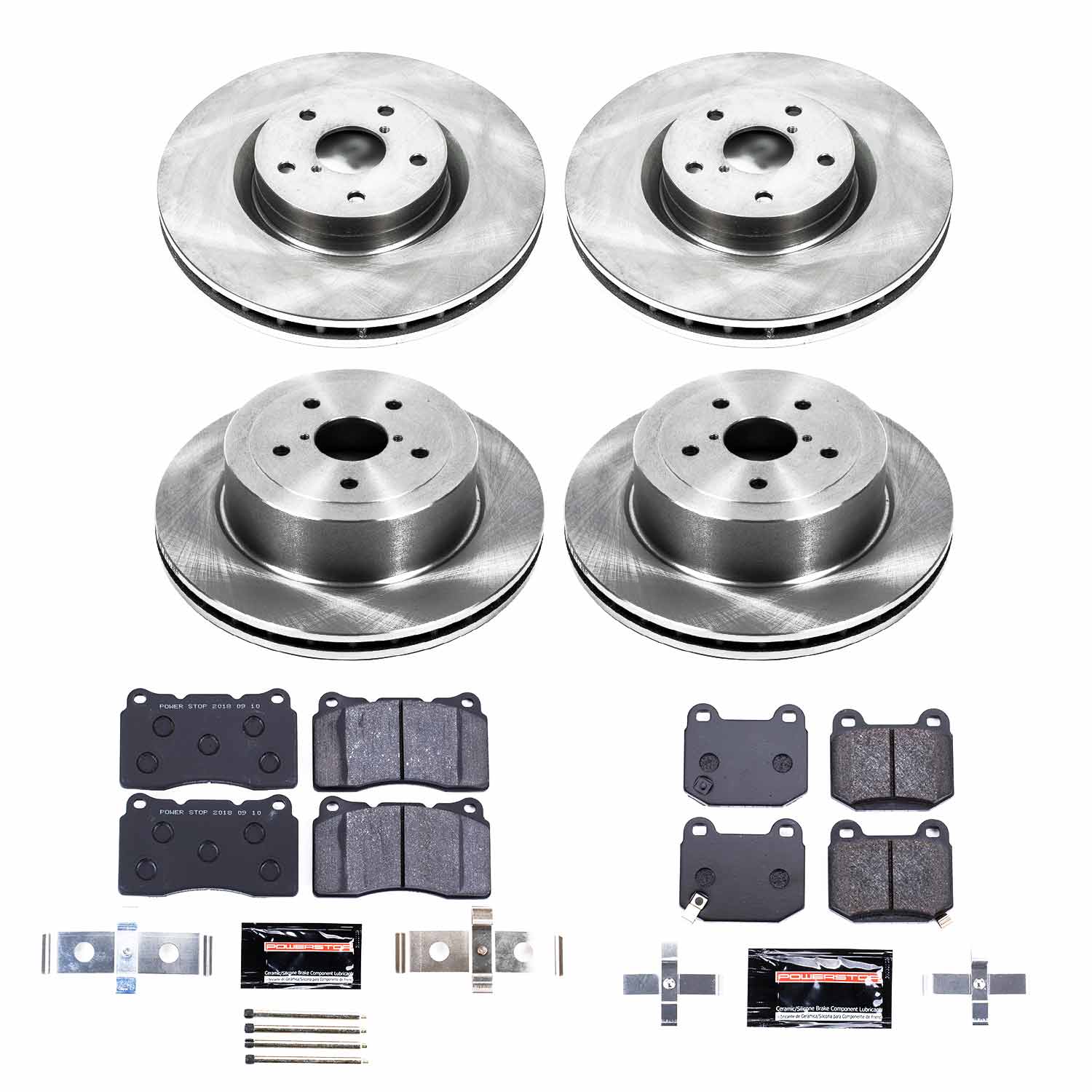 Power Stop TDBK2896 Track Day Front And Rear Brake Kit for 2005-2007 Subaru Impreza product image