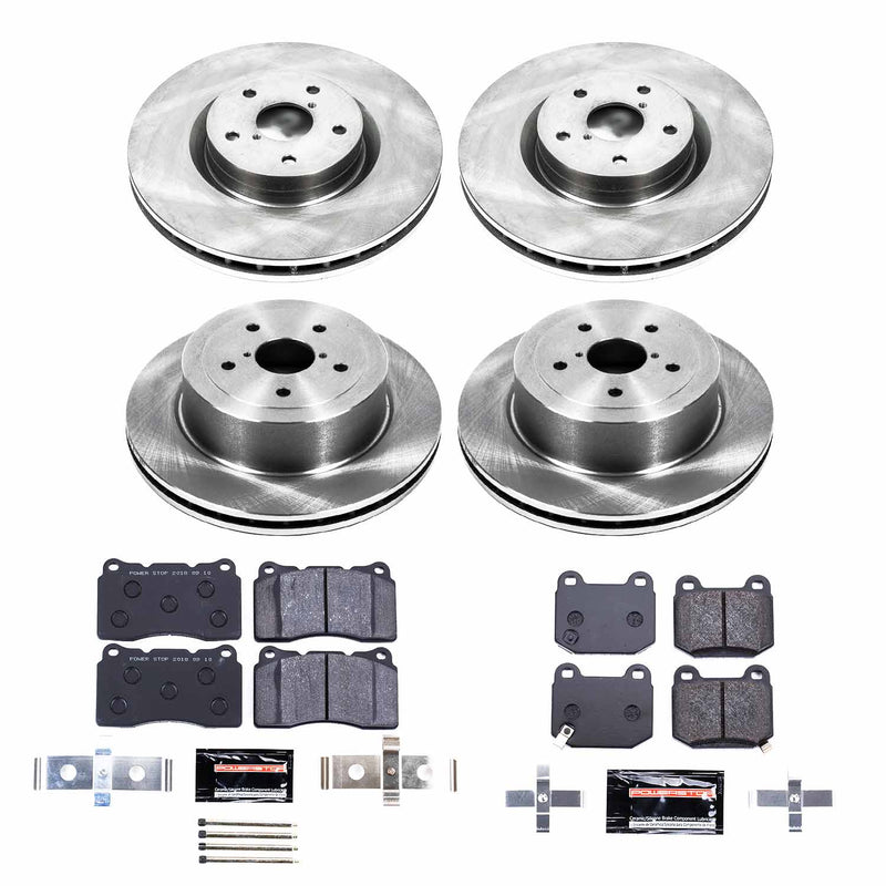 Power Stop TDBK2896 Track Day Front And Rear Brake Kit for 2005-2007 Subaru Impreza product image