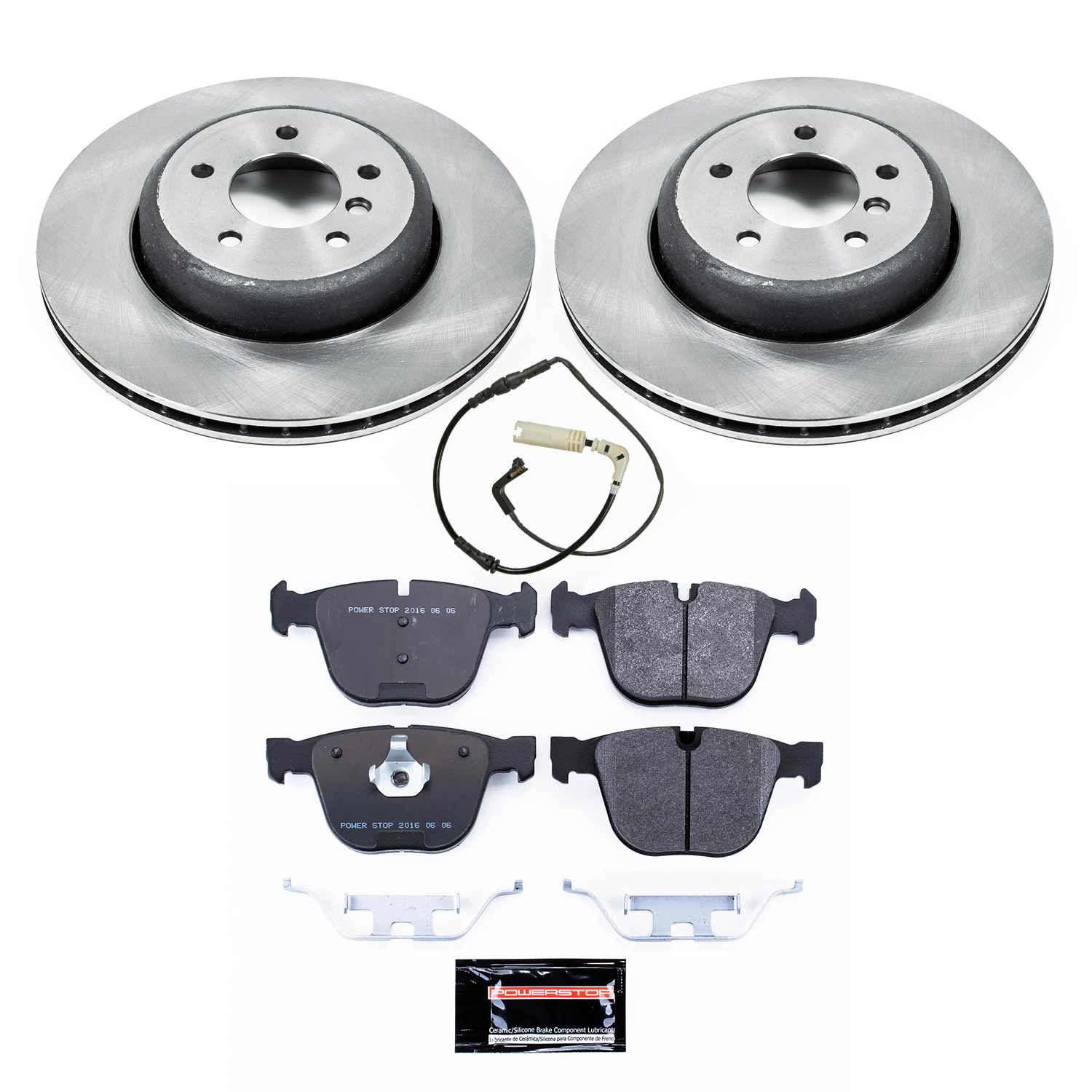 Power Stop TDBK2940 Track Day Rear Brake Kit for 2004-2010 BMW 535I product image