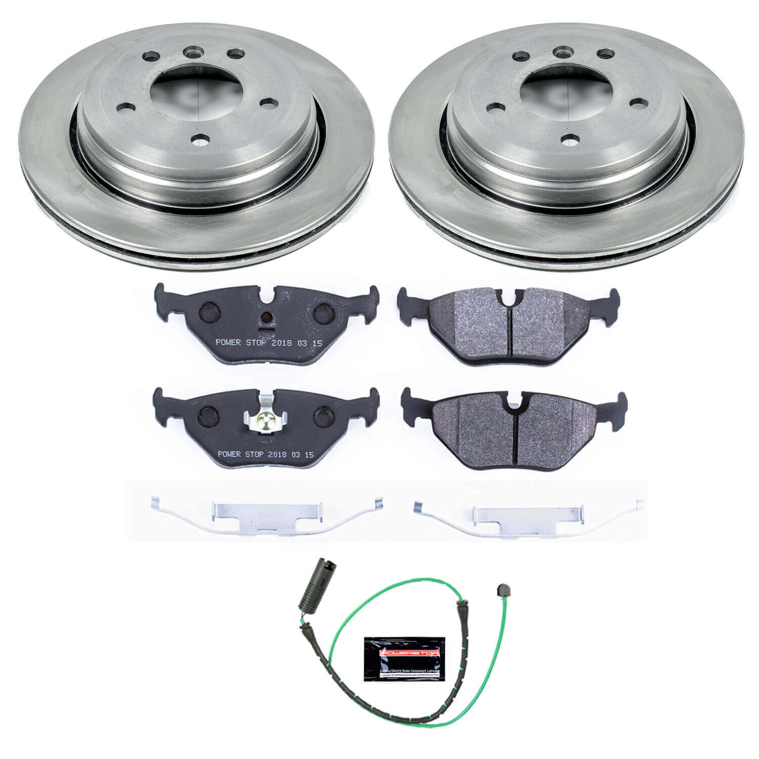 Power Stop TDBK2970 Track Day Rear Brake Kit for 2001-2005 BMW 325XI product image