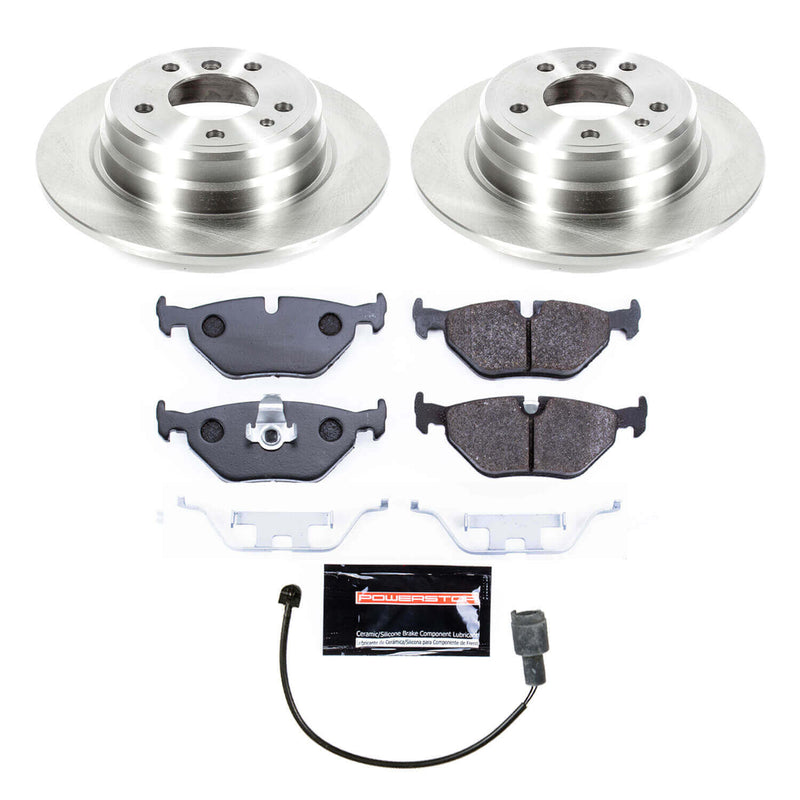 Power Stop TDBK393 Track Day Rear Brake Kit for 1990-1995 BMW 525I product image