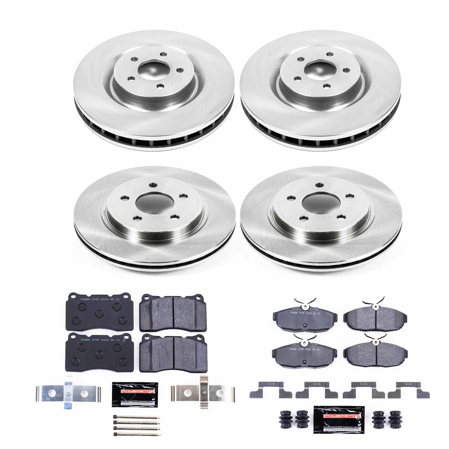 Power Stop TDBK4042 Track Day Front And Rear Brake Kit for 2007-2011 Ford Mustang product image