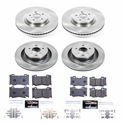 Power Stop TDBK4138 Track Day Front And Rear Brake Kit for 2008-2024 Infiniti G37 product image