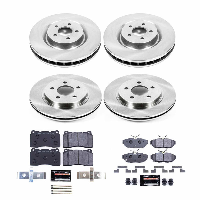 Power Stop TDBK4148 Track Day Front And Rear Brake Kit for 2011-2014 Ford Mustang product image