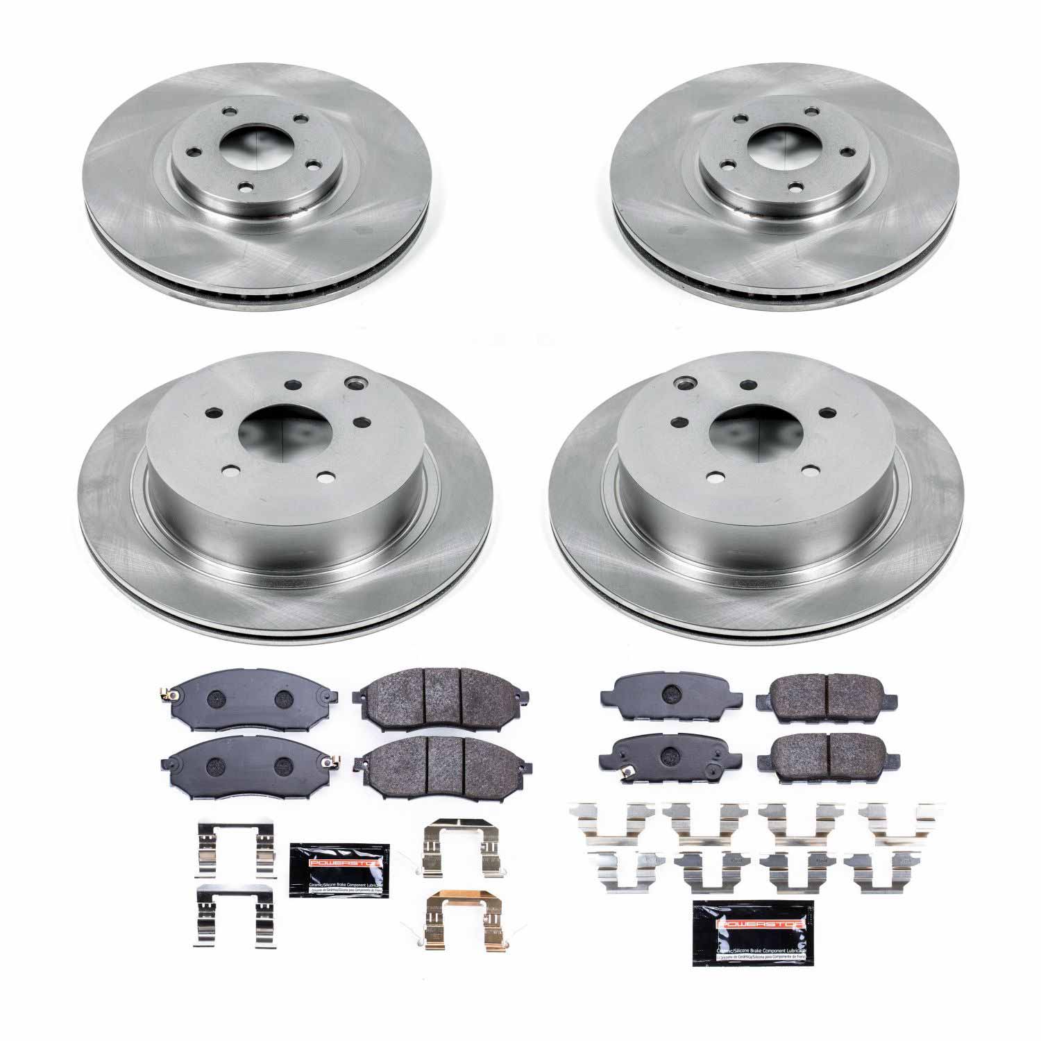 Power Stop TDBK4476 Track Day Front And Rear Brake Kit for 2011 Nissan Murano Convertible, Suv product image