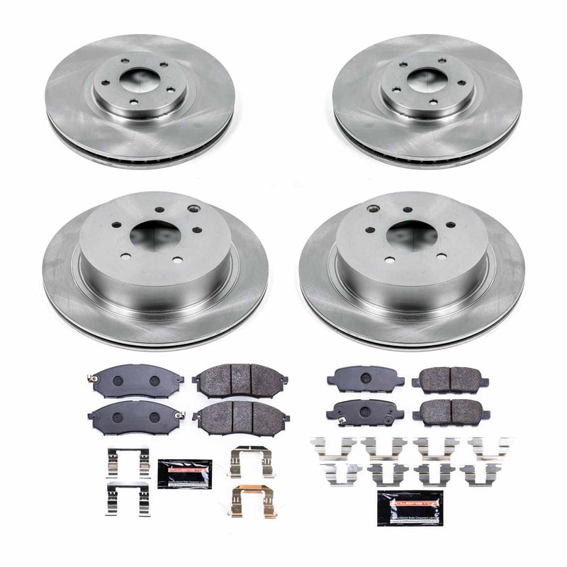 Power Stop TDBK4476 Track Day Front And Rear Brake Kit for 2011 Nissan Murano Convertible, Suv product image
