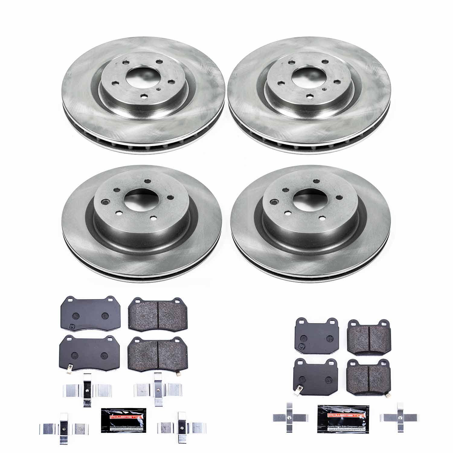 Power Stop TDBK4488 Track Day Front And Rear Brake Kit for 2003-2008 Infiniti G35 product image