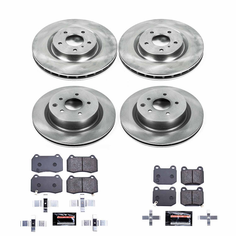 Power Stop TDBK4488 Track Day Front And Rear Brake Kit for 2003-2008 Infiniti G35 product image