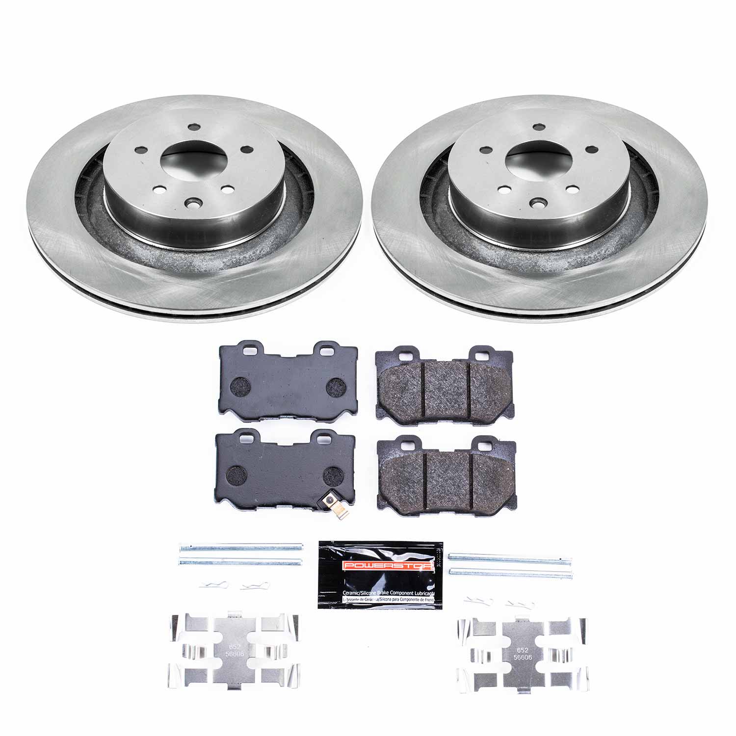 Power Stop TDBK4732 Track Day Rear Brake Kit for 2008-2024 Infiniti G37 product image