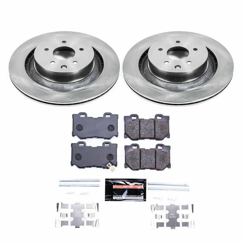 Power Stop TDBK4732 Track Day Rear Brake Kit for 2008-2024 Infiniti G37 product image
