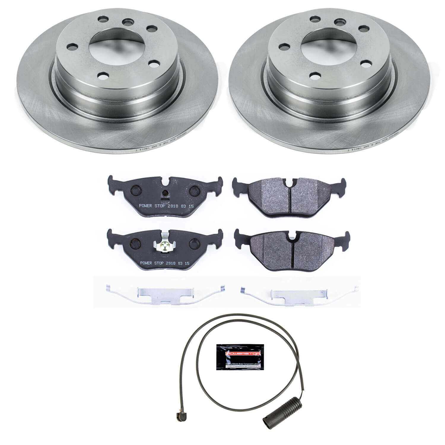 Power Stop TDBK502 Track Day Rear Brake Kit for 1992-1999 BMW 318I product image