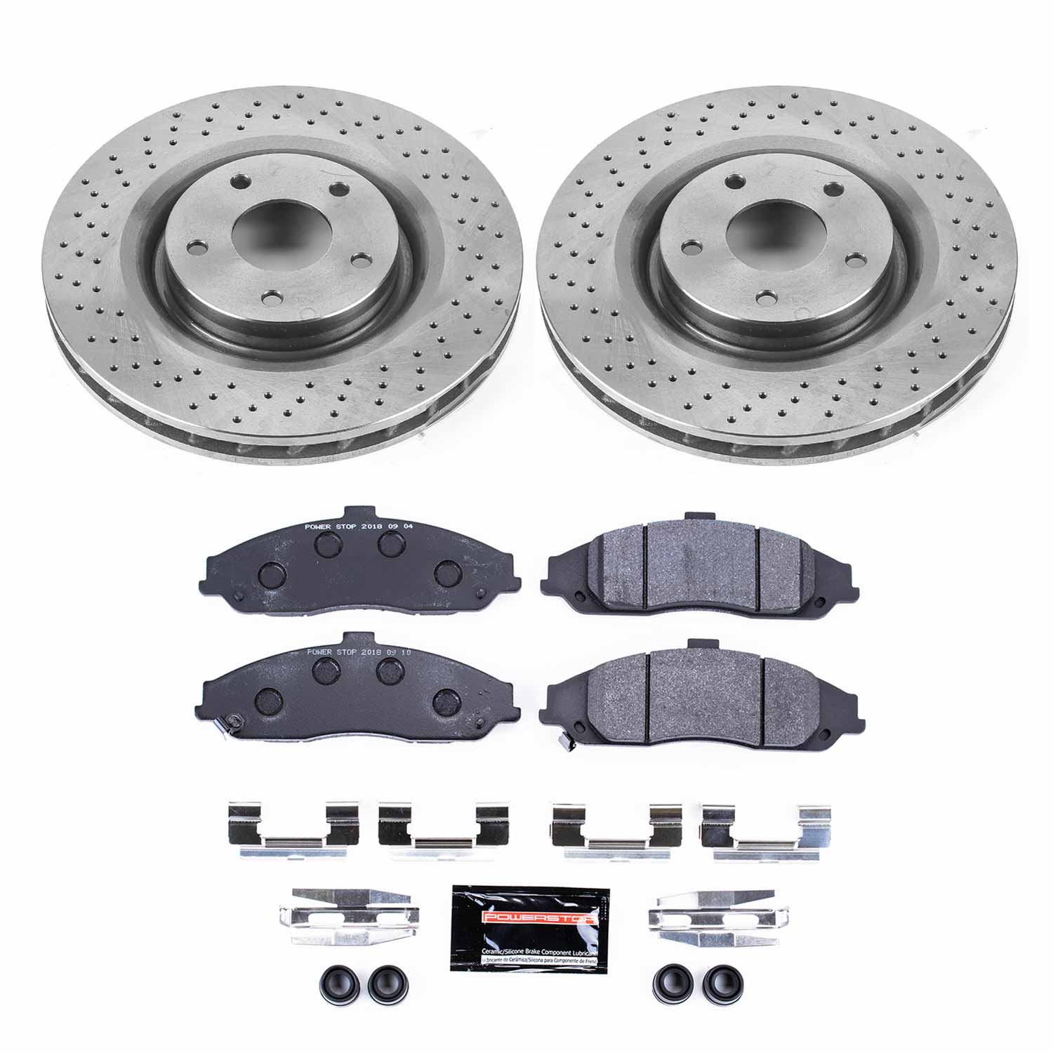 Power Stop TDBK5158 Track Day Front Brake Kit for 2005-2013 Cadillac Xlr product image