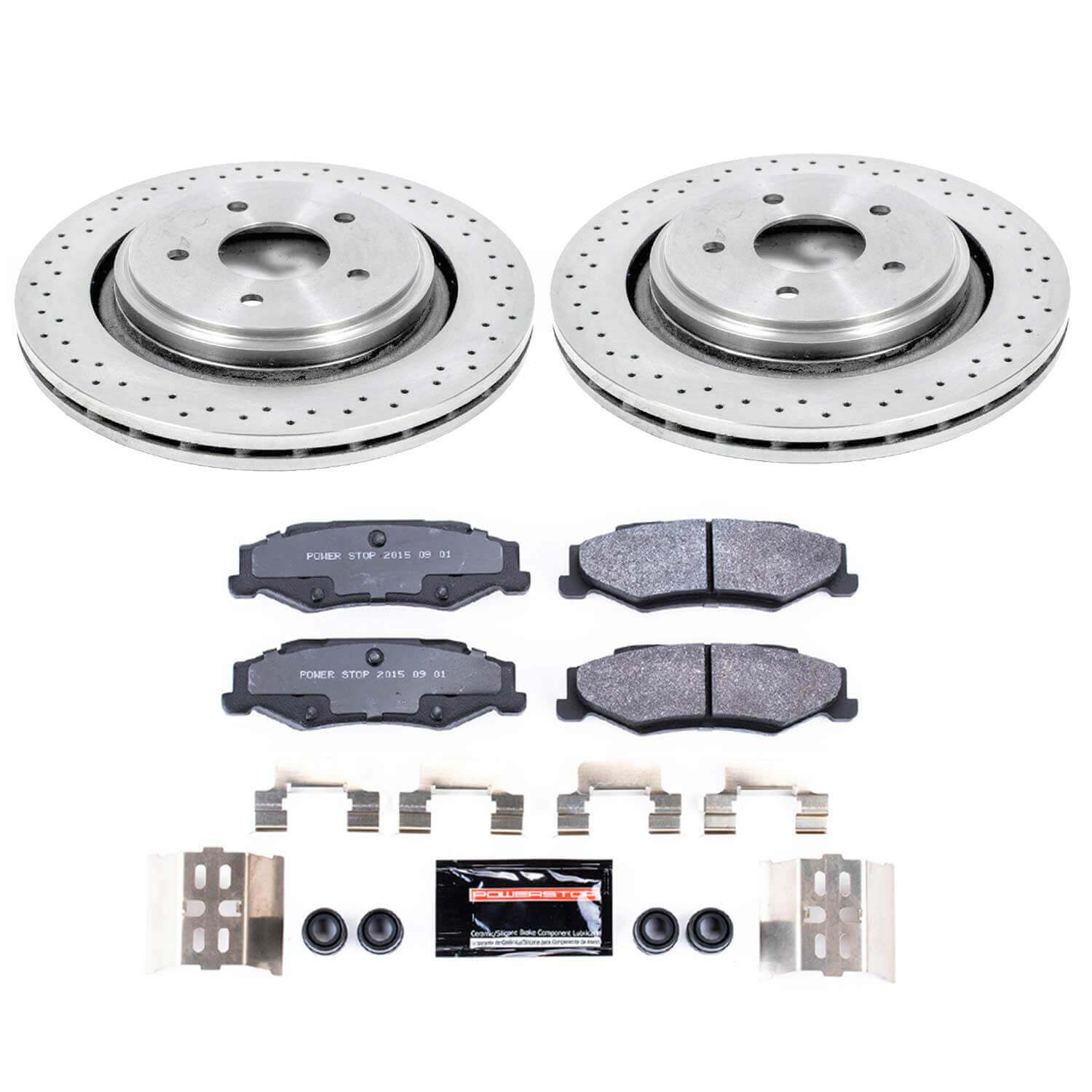 Power Stop TDBK5159 Track Day Rear Brake Kit for 2005-2013 Cadillac Xlr product image