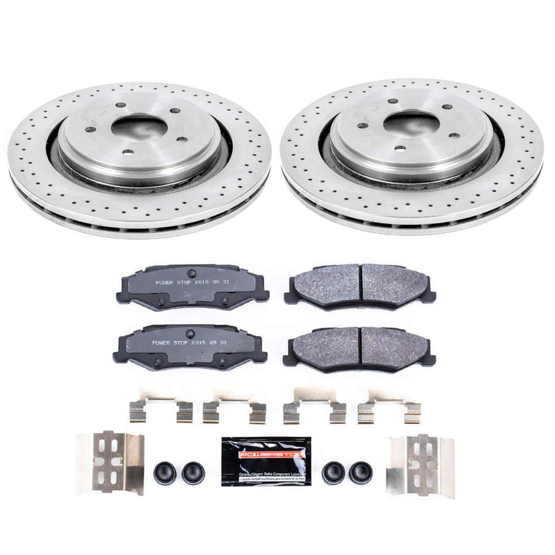 Power Stop TDBK5159 Track Day Rear Brake Kit for 2005-2013 Cadillac Xlr product image