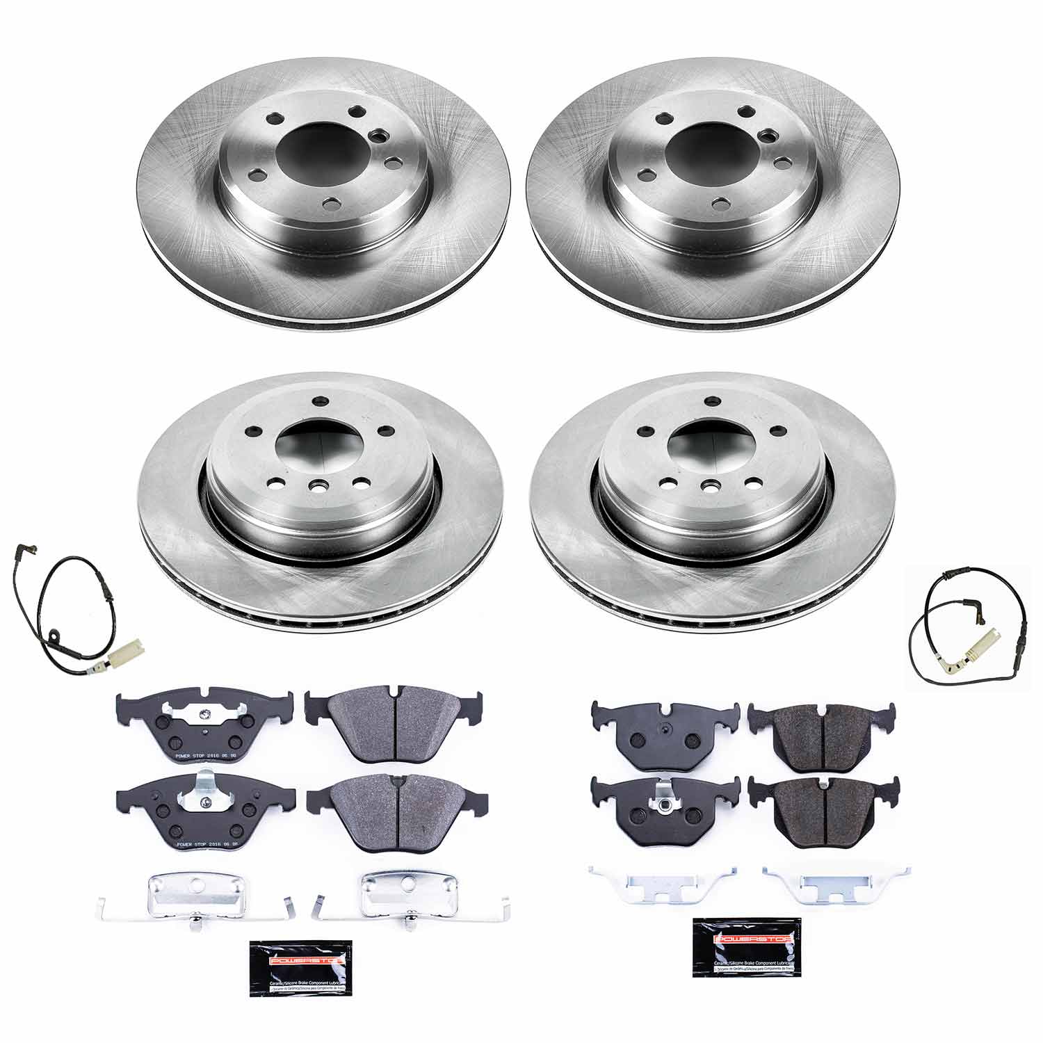 Power Stop TDBK5360 Track Day Front And Rear Brake Kit for 2004-2009 BMW 525I product image