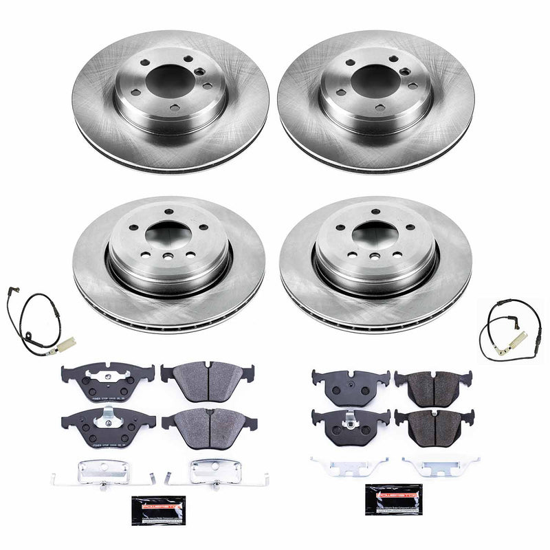 Power Stop TDBK5360 Track Day Front And Rear Brake Kit for 2004-2009 BMW 525I product image