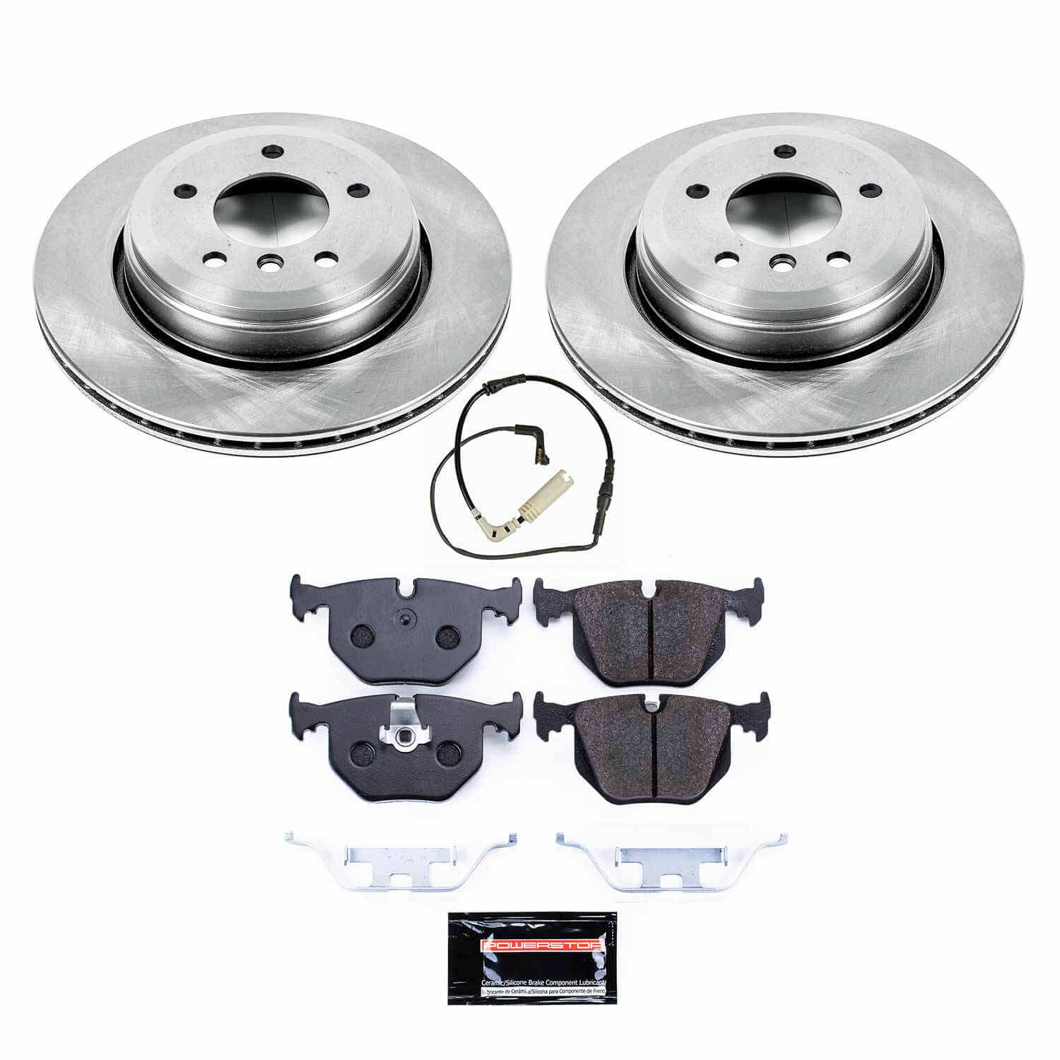 Power Stop TDBK5361 Track Day Rear Brake Kit for 2004-2009 BMW 525I product image