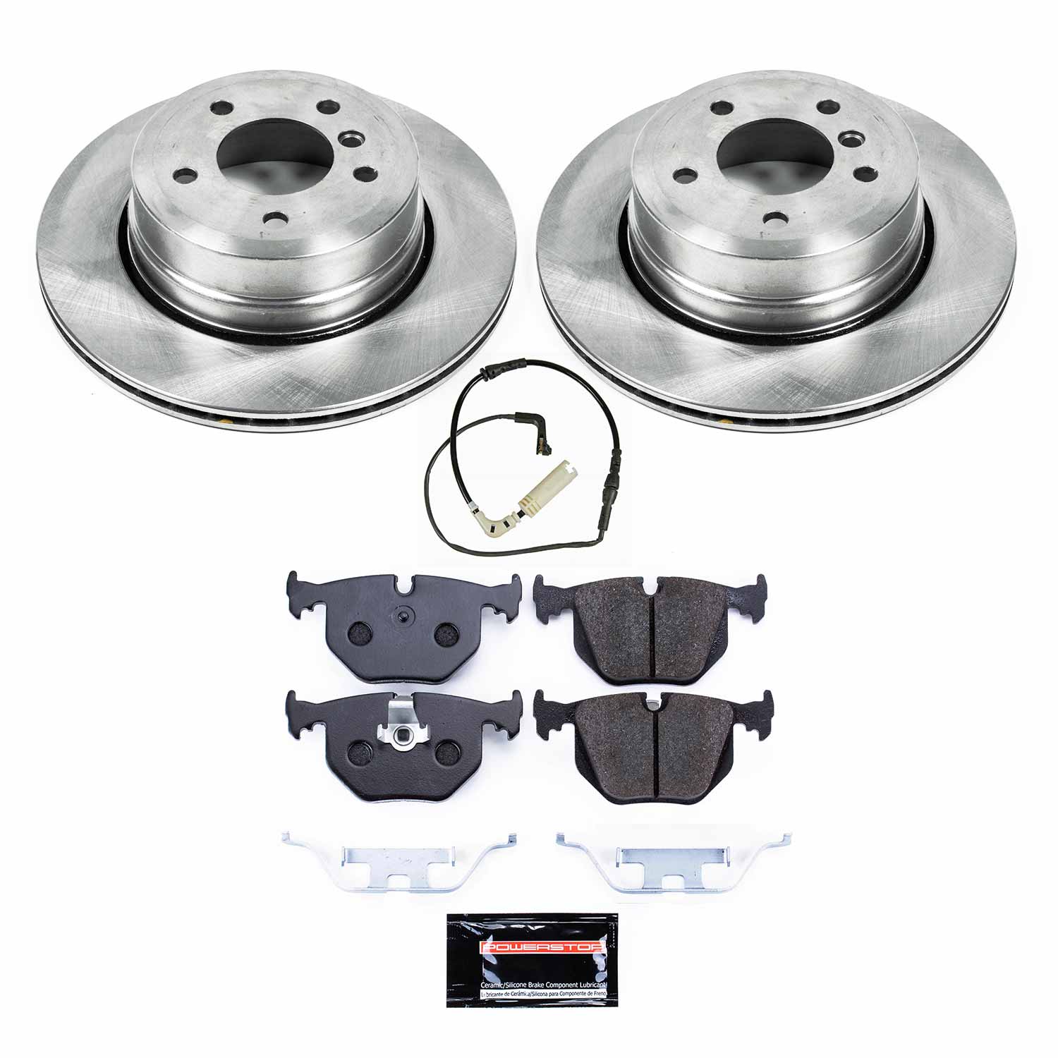 Power Stop TDBK5491 Track Day Rear Brake Kit for 2006-2010 BMW 525XI product image
