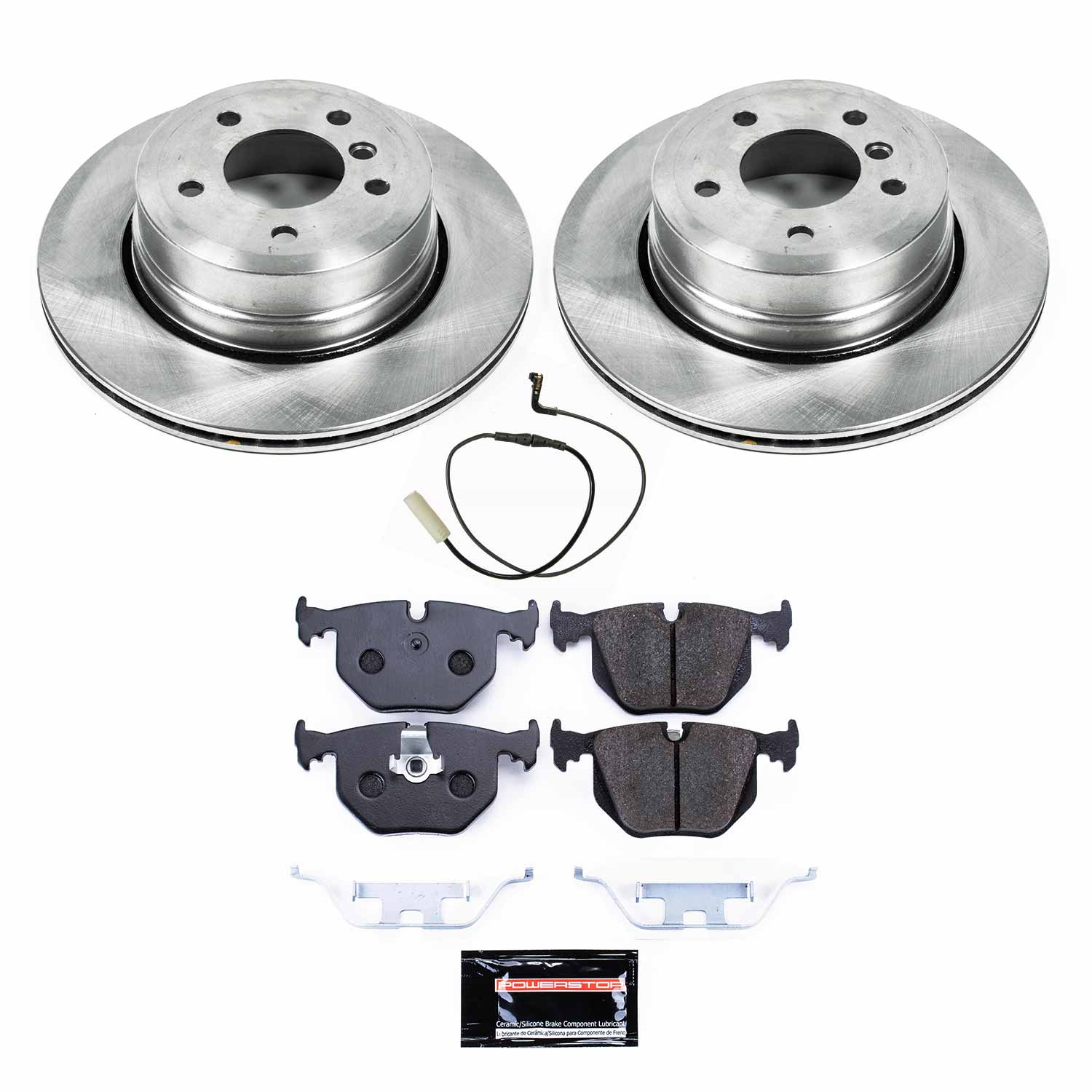 Power Stop TDBK5492 Track Day Rear Brake Kit for 2006-2010 BMW 530XI product image