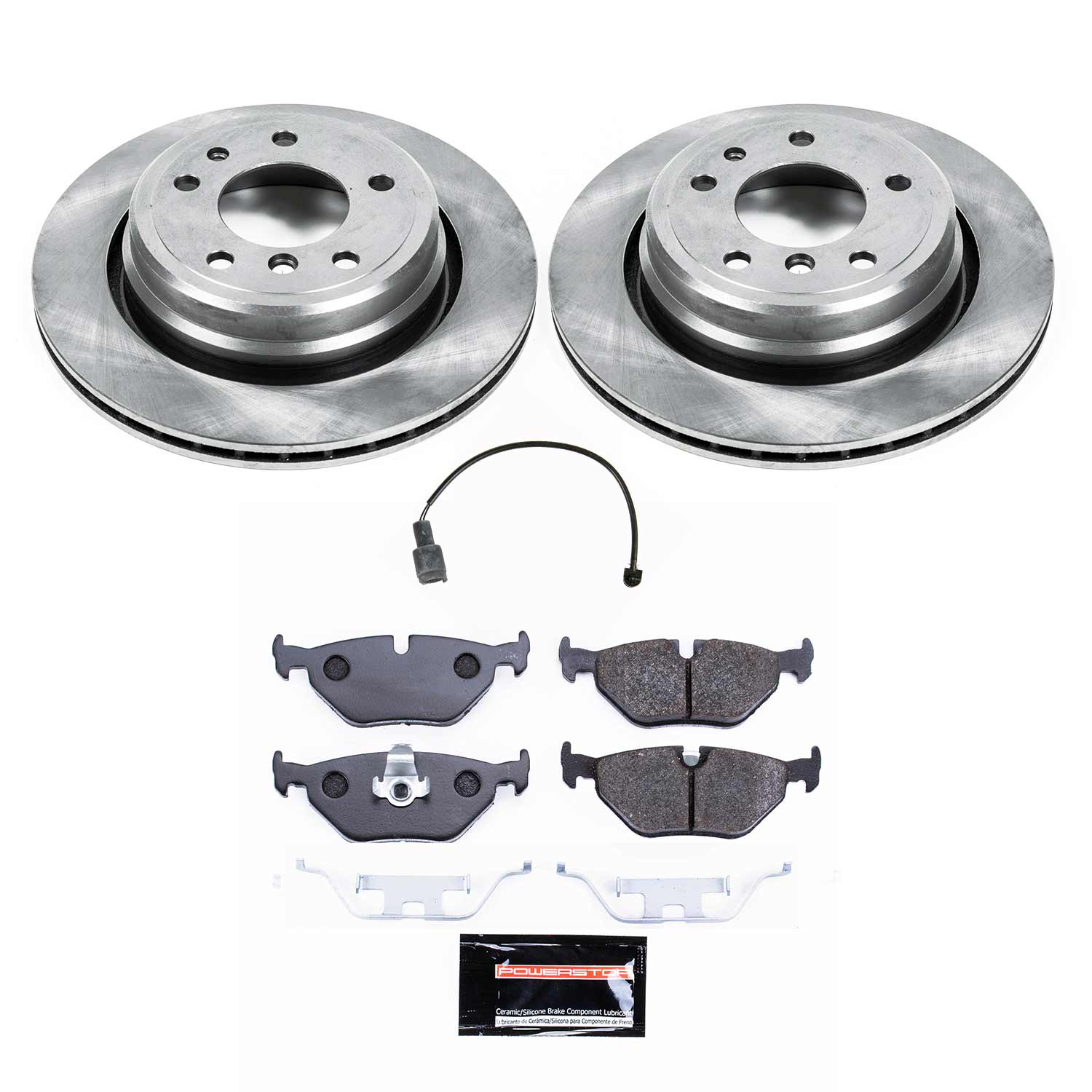 Power Stop TDBK557 Track Day Rear Brake Kit for 1991-1995 BMW 540I product image