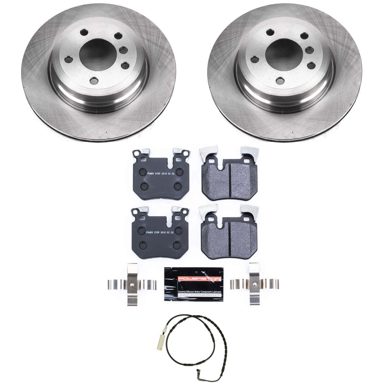 Power Stop TDBK5688 Track Day Rear Brake Kit for 2008-2010 BMW 135I product image