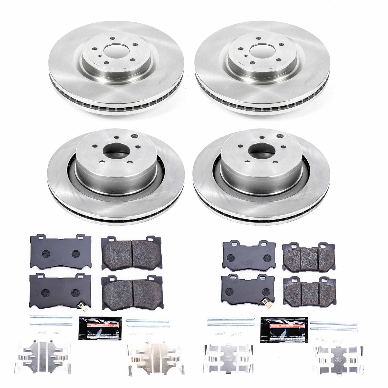 Power Stop TDBK5823 Track Day Front And Rear Brake Kit for 2009-2013 Infiniti FX50 product image