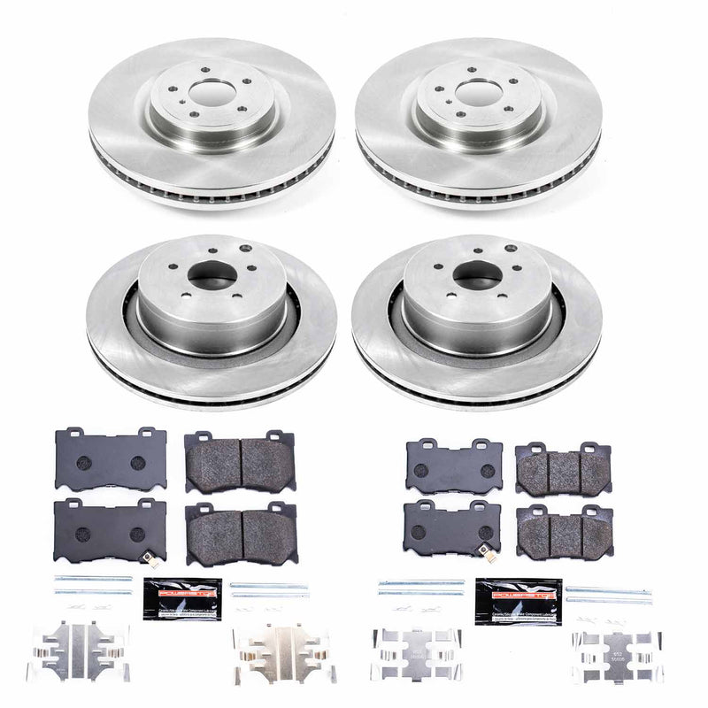 Power Stop TDBK5823 Track Day Front And Rear Brake Kit for 2009-2013 Infiniti FX50 product image