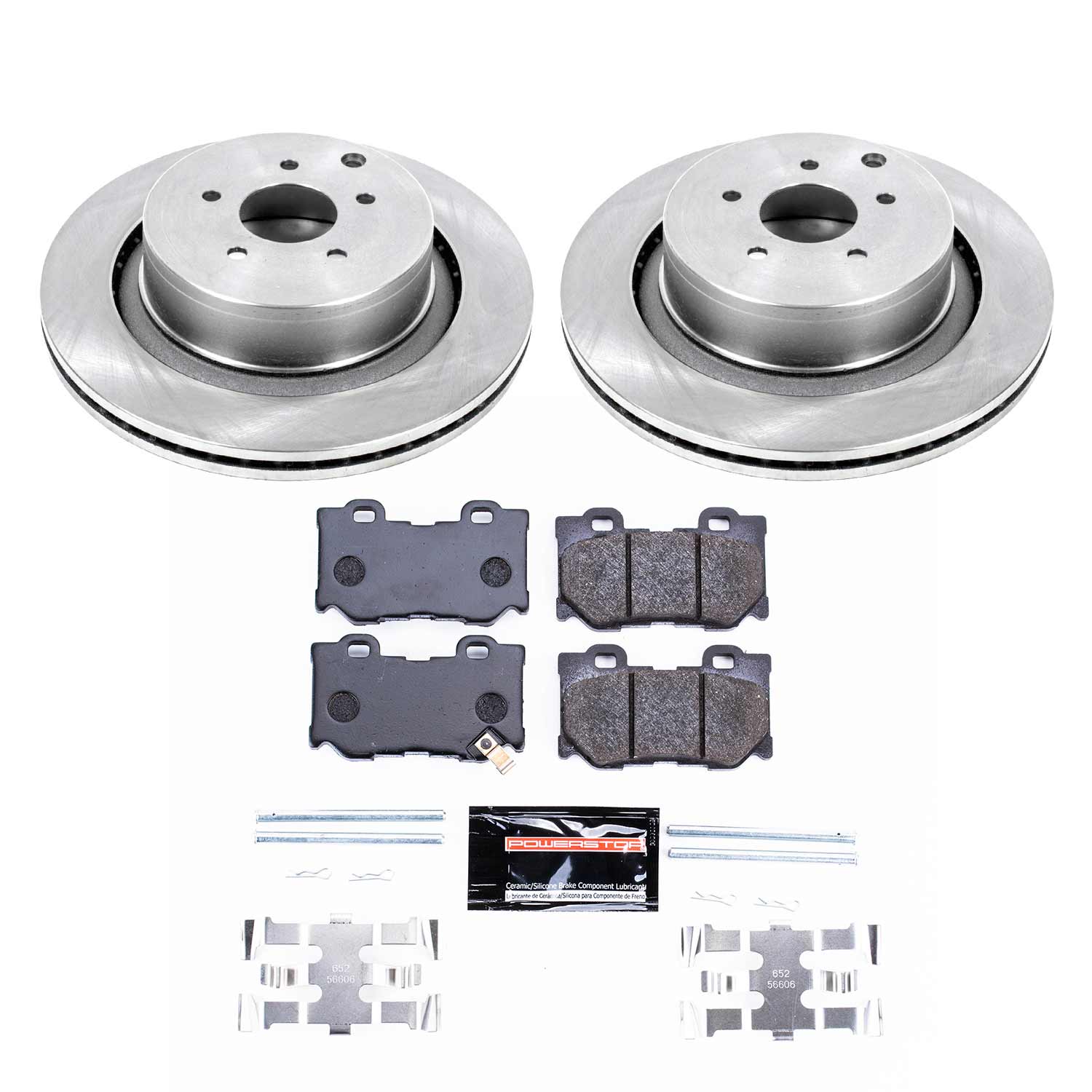 Power Stop TDBK5861 Track Day Rear Brake Kit for 2009-2013 Infiniti FX50 product image