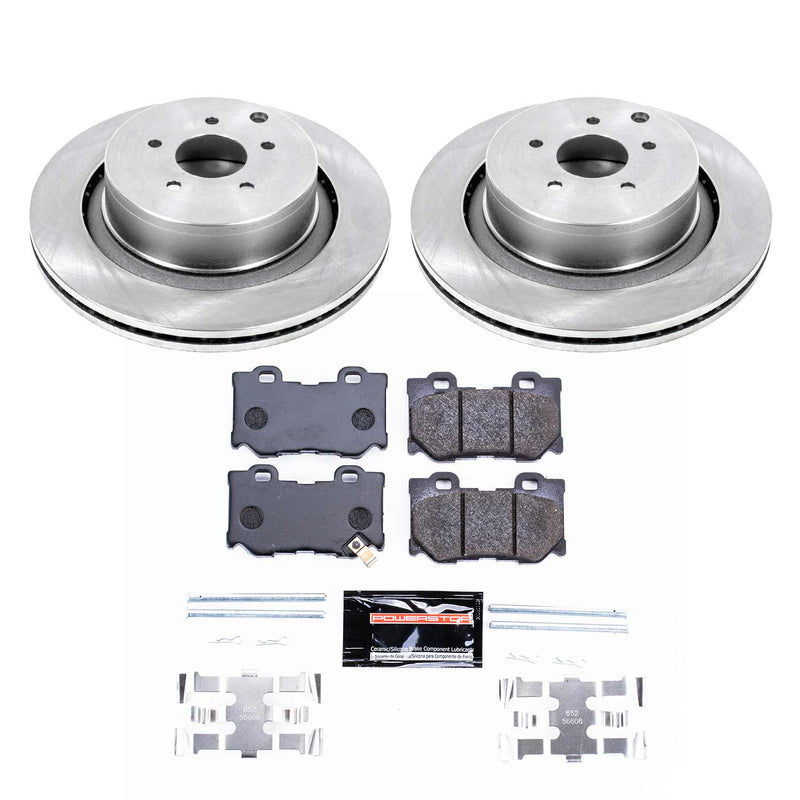 Power Stop TDBK5861 Track Day Rear Brake Kit for 2009-2013 Infiniti FX50 product image