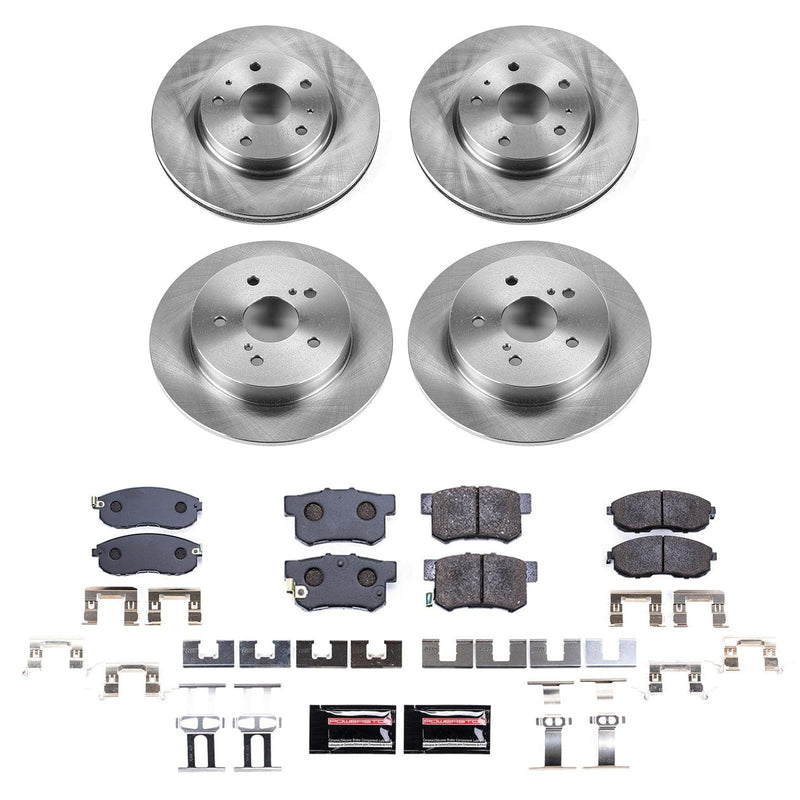 Power Stop TDBK5888 Front And Rear Track Day Pad And Rotor Kit for 2007-2011 Suzuki SX4 Rear Disc product image