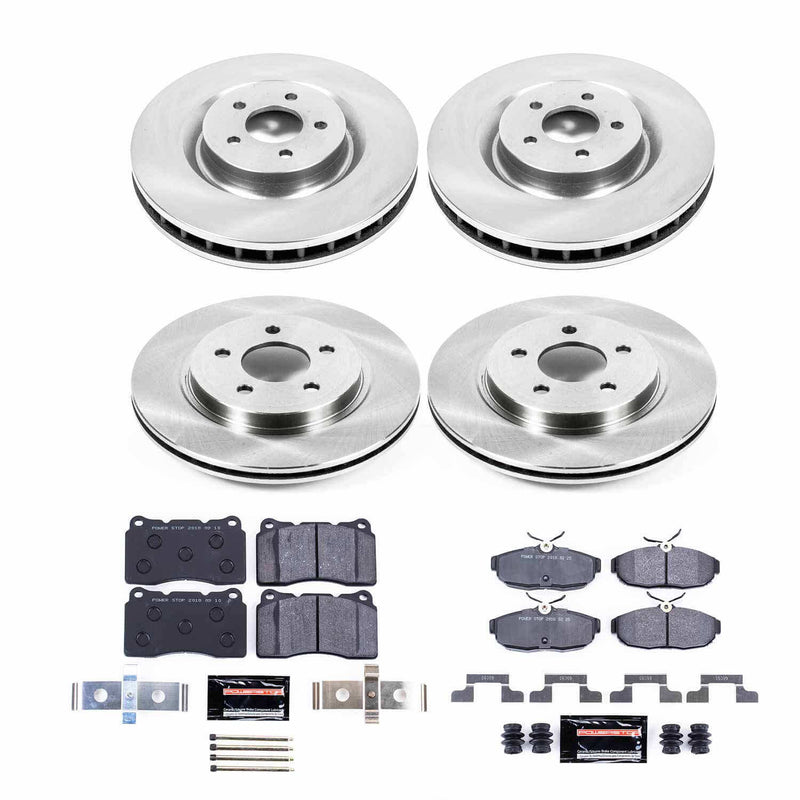 Power Stop TDBK5942 Track Day Front And Rear Brake Kit for 2012 Ford Mustang Shelby GT500 product image