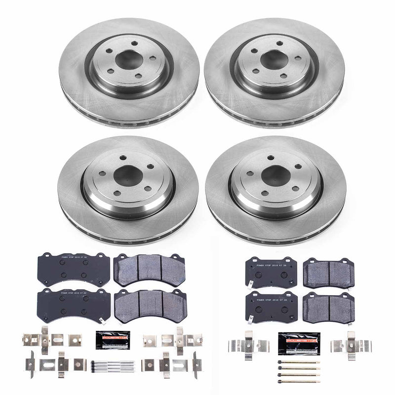 Power Stop TDBK5958 Track Day Front And Rear Brake Kit for 2012-2017 Jeep Grand Cherokee product image