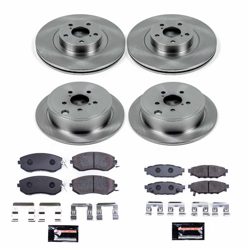 Power Stop TDBK6083 Track Day Front And Rear Brake Kit for 2011-2014 Subaru Forester product image